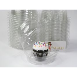 Plastic Cupcake Containers Set of 4 Katgely 24 Pack Cupcake Boxes 