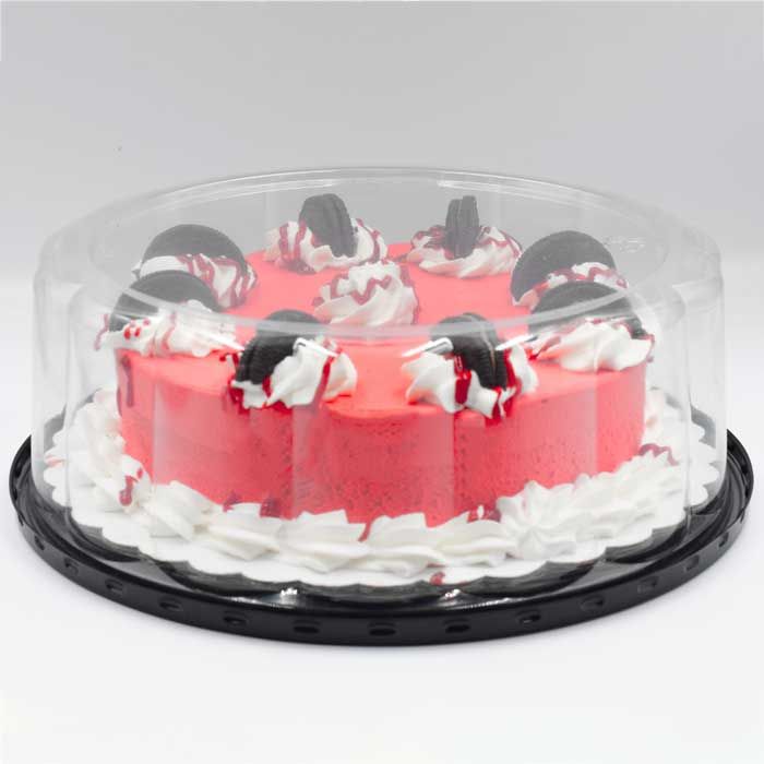 10" Container for a 9" Cake with Low Dome. 3.5" - 50/Case, Z-TUG-C10B35