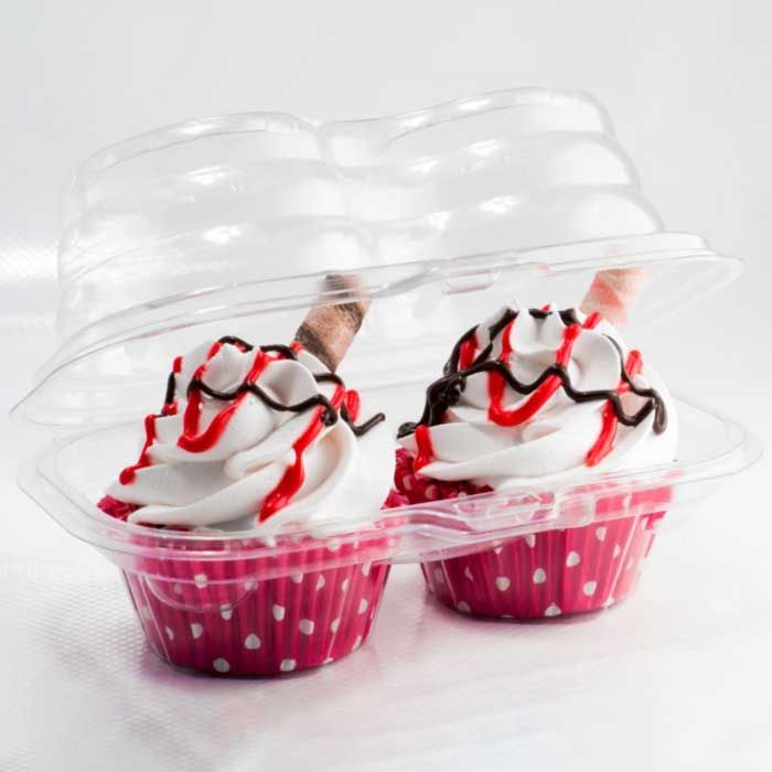 2 Cavities Stackable Cupcake Holder - 200/Case, Z-TUG-102