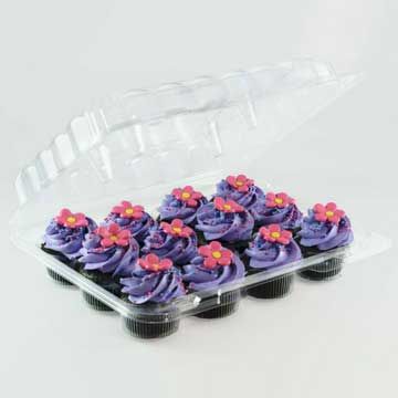 12 mini cupcake space around the mini cupcakes and deep dome - 160/Case