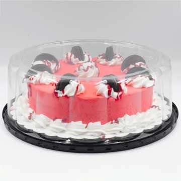 10" Container for a 9" Cake with Low Dome. 3.5" - 50/Case