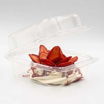 Cake Slice Container (50 Pack) - 1 Compartment Clear Plastic Trays wit –  Stock Your Home