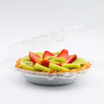 6" Pie Container - Crystal Clear Heavyweight Plastic - 200/Case