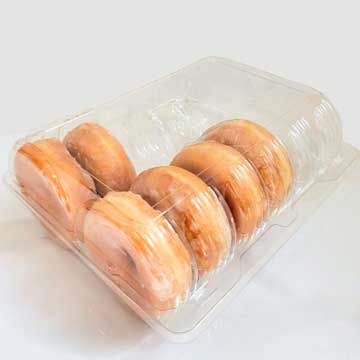 Dozen Donut Plastic Container - 200/Case