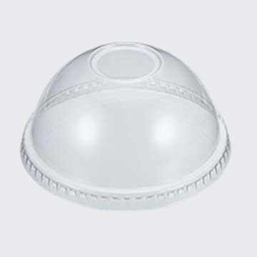 Dome Lid With Hole For Crystal Clear Plastic Cups - 1000/Case