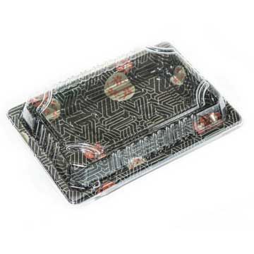 # 8 Sushi Container Base and Lid 6 3/4 x 4 3/4 x 2 Inches - 600/case