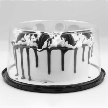 7" Cake Container for a 6'' Cake with 4" Dome - 100/Case, Z-TUG-C8B4