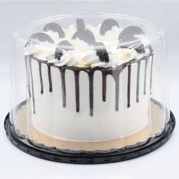 9" Cake Container for 8" Cake with 5 inch Deep Dome - 25/Case, Z-TUG-9-5C