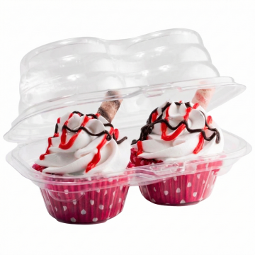 2 Cavities Stackable Cupcake Holder - 200/Case