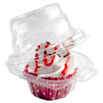 Stackable Individual Cupcake Container With Deep Dome - 50/Pack