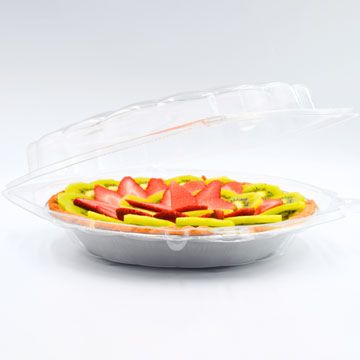 10" Pie Container - Crystal Clear Heavyweight Plastic - 125/Case
