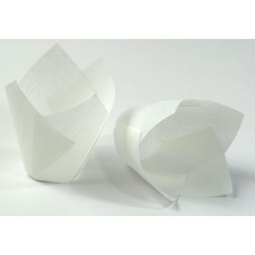 Tulip Cupcake Liners White - 2000/Case
