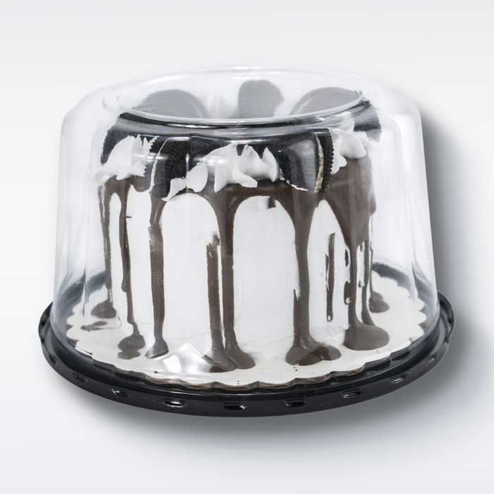 6" Cake Container for a 5" Cake with 4" Dome - 100/Case, Z-TUG-C7B4