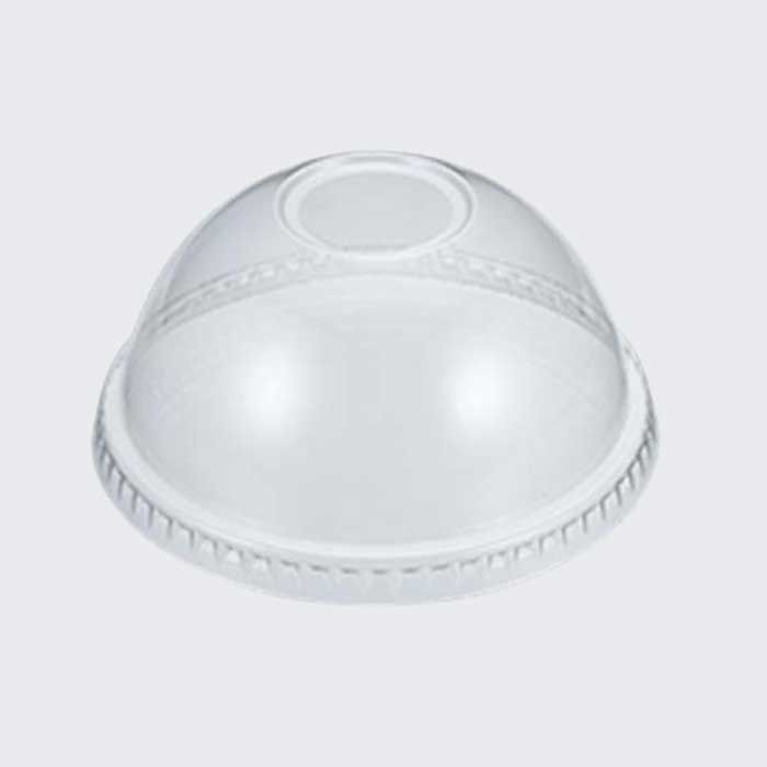 Dome Lid With Hole For Crystal Clear Plastic Cups - 1000/Case, Z-TUG-PTDOME