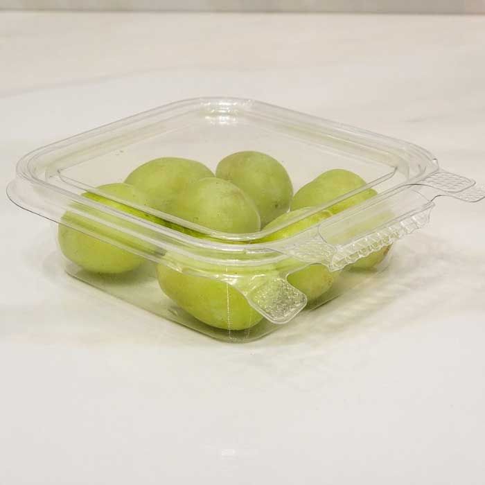 8 Oz Square Tamper Evident Clear Plastic Tub - 300/Case, Z-TUG-T408