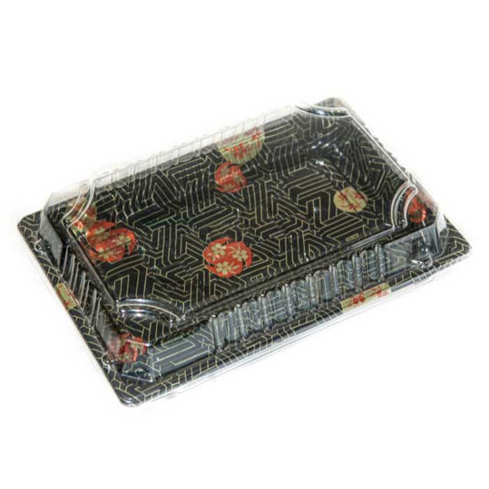 # 10 Sushi Container Base and Lid 7 5/8 x 5 2/8 x 2 Inches - 400/Case, Z-PCC-CS-5