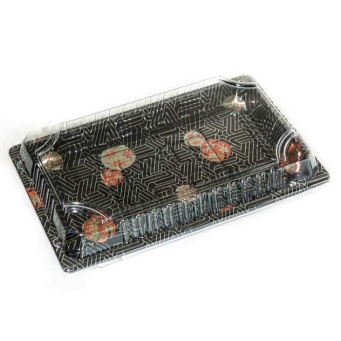 # 15 Sushi Container Base and Lid 8.62x5.47x1.18"- 400/Case, Z-PCC-CS-7