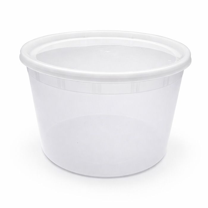 64 oz Deli Container with Lids - 120/Case, Z-PCC-CS-D64
