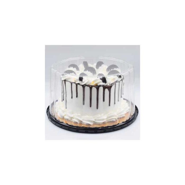 10" Cake Container for a 9" Cake Extra High Dome - 50/Case, Z-TUG-C10B5