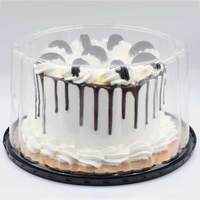 10" Cake Container for a 9" Cake Extra High Dome - 25/Case, Z-TUG-10-5C
