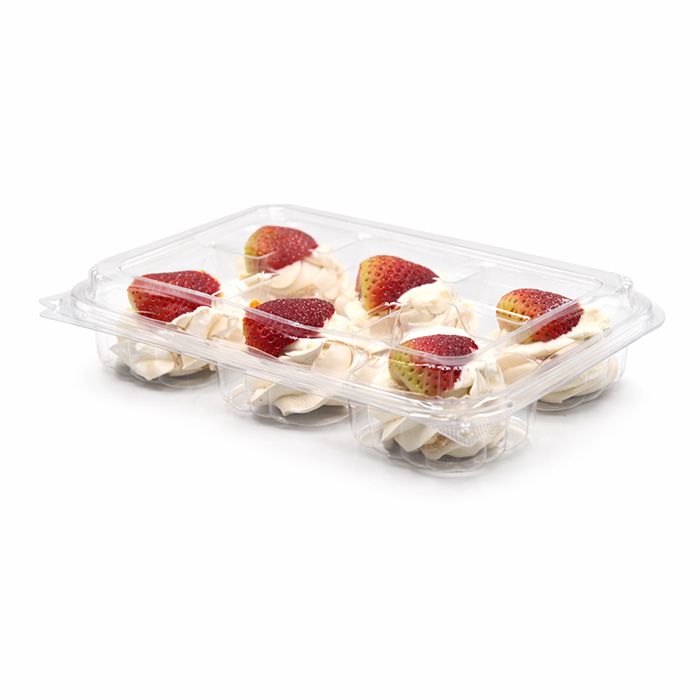 6 Compartment Container with Full Height Dividers - 150/Case, Z-TUG-CMP62