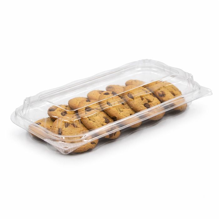 7.8 x 3.5 x 1.6" Hinged Clamshell Plastic Container - 200/Case, Z-TUG-83