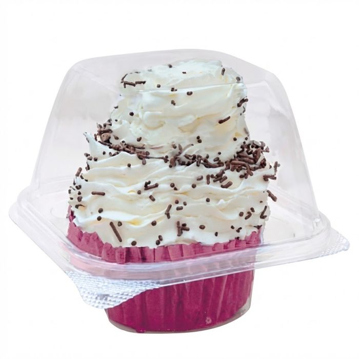 Single Cupcake Container with Square Dome - 800/Case, Z-TUG-C01-800