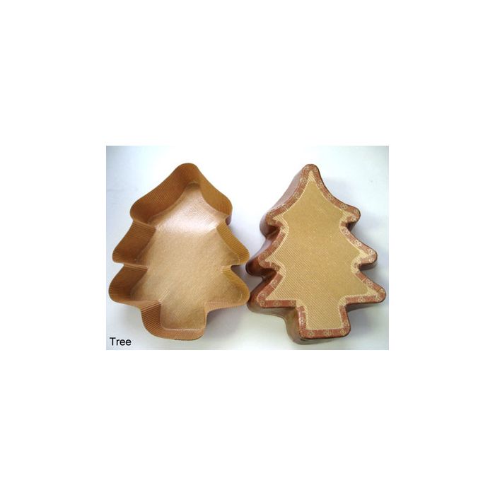 Small Christmas Tree Paper Baking Mold - 200/Case, Z-VN-G9F14034