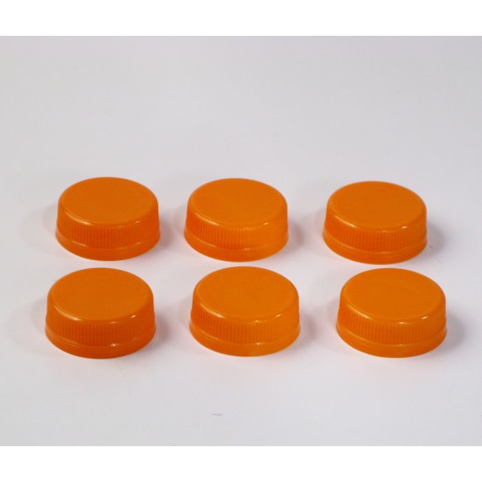Orange DBJ Caps for PET Clear bottles - 2200/Case, Z-DBJ-ORANGEPET