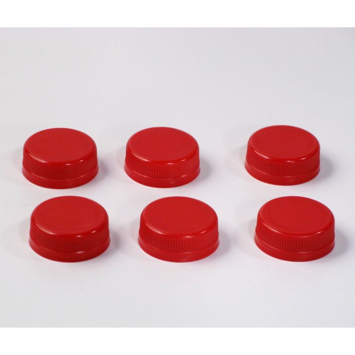 Red DBJ Caps for PET Clear bottles - 2200/Case, Z-DBJ-REDPET