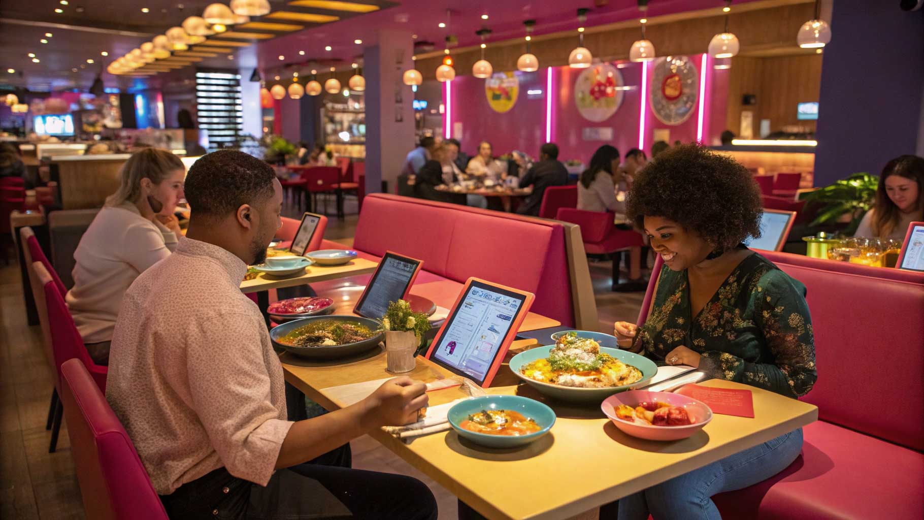 an image to show ai in restaurants