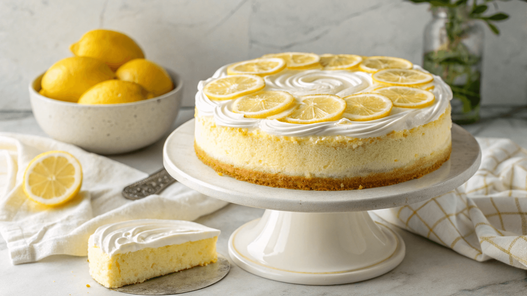 Zingy Lemon Poke Cake