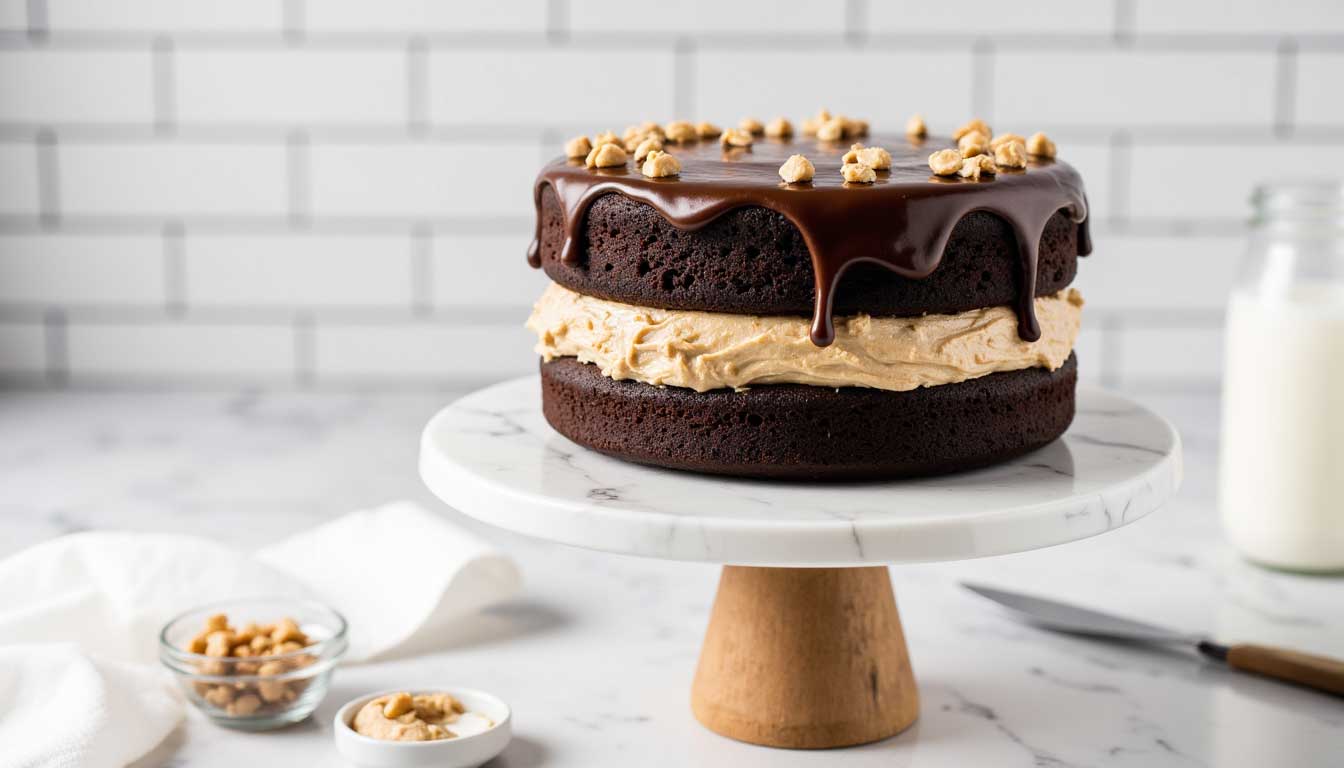 chocolate peanut butter cake