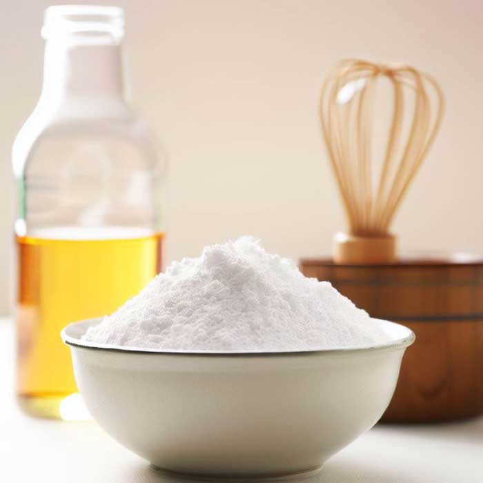 Vinegar and baking powder