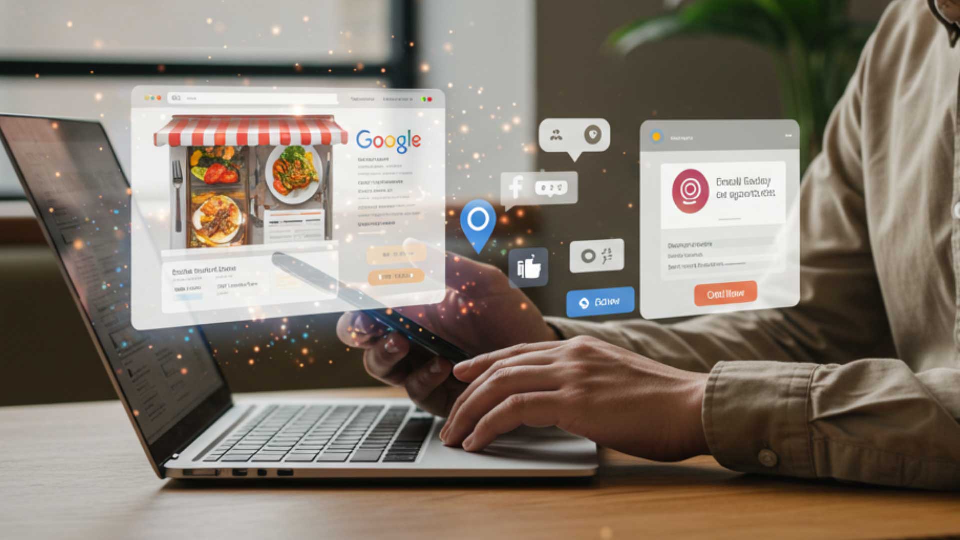 restaurant marketing_getting found online
