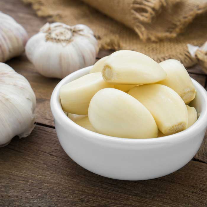 peeled garlic