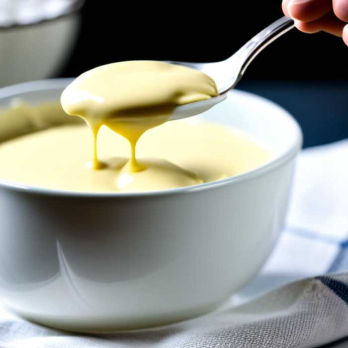 adding mayo to cake batter